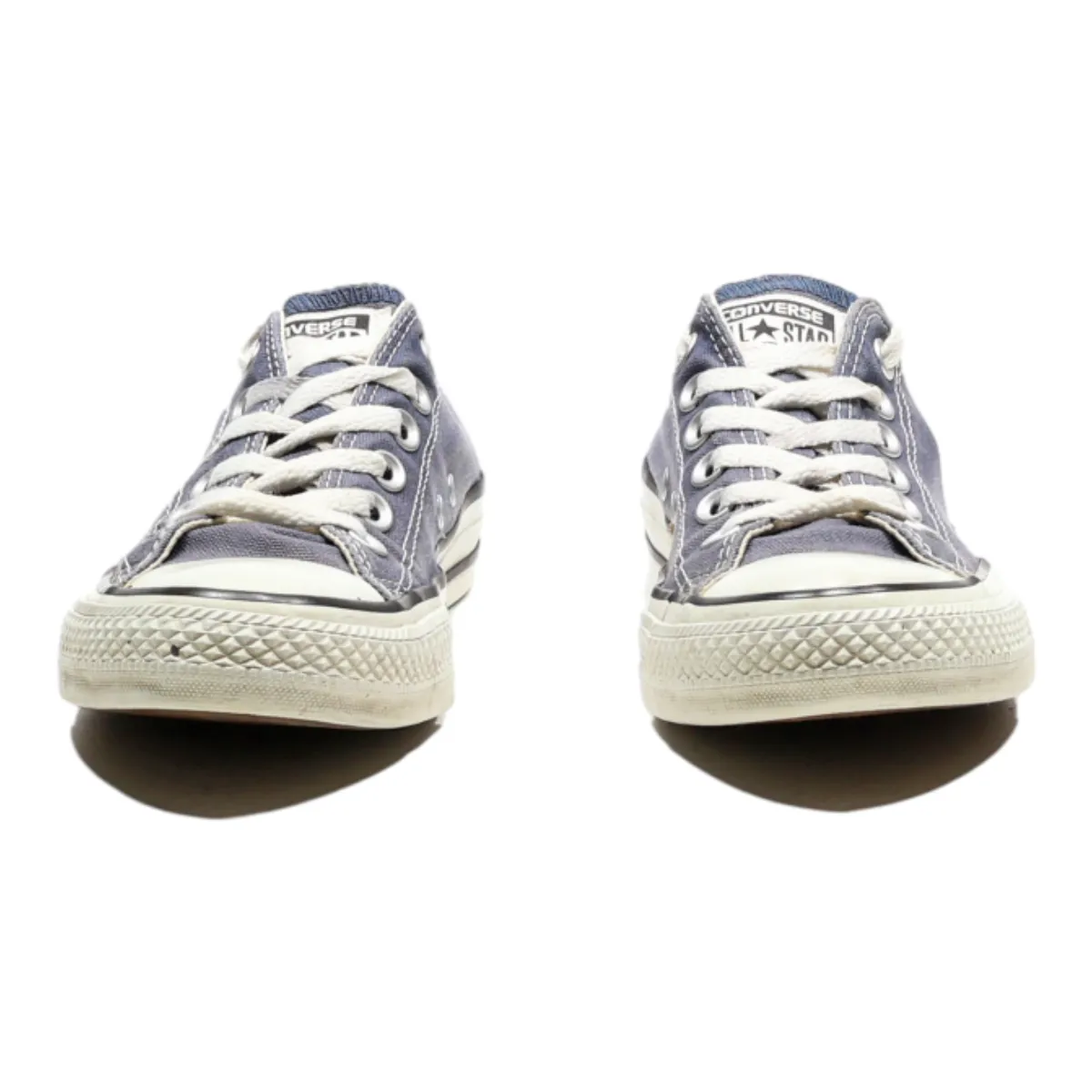 M9697C Low Top Trainers Blue Canvas Womens UK 5.5