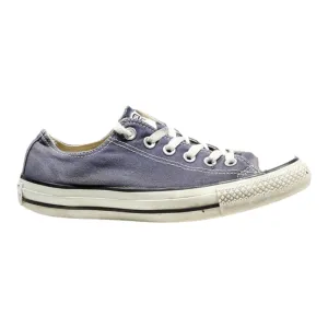 M9697C Low Top Trainers Blue Canvas Womens UK 5.5