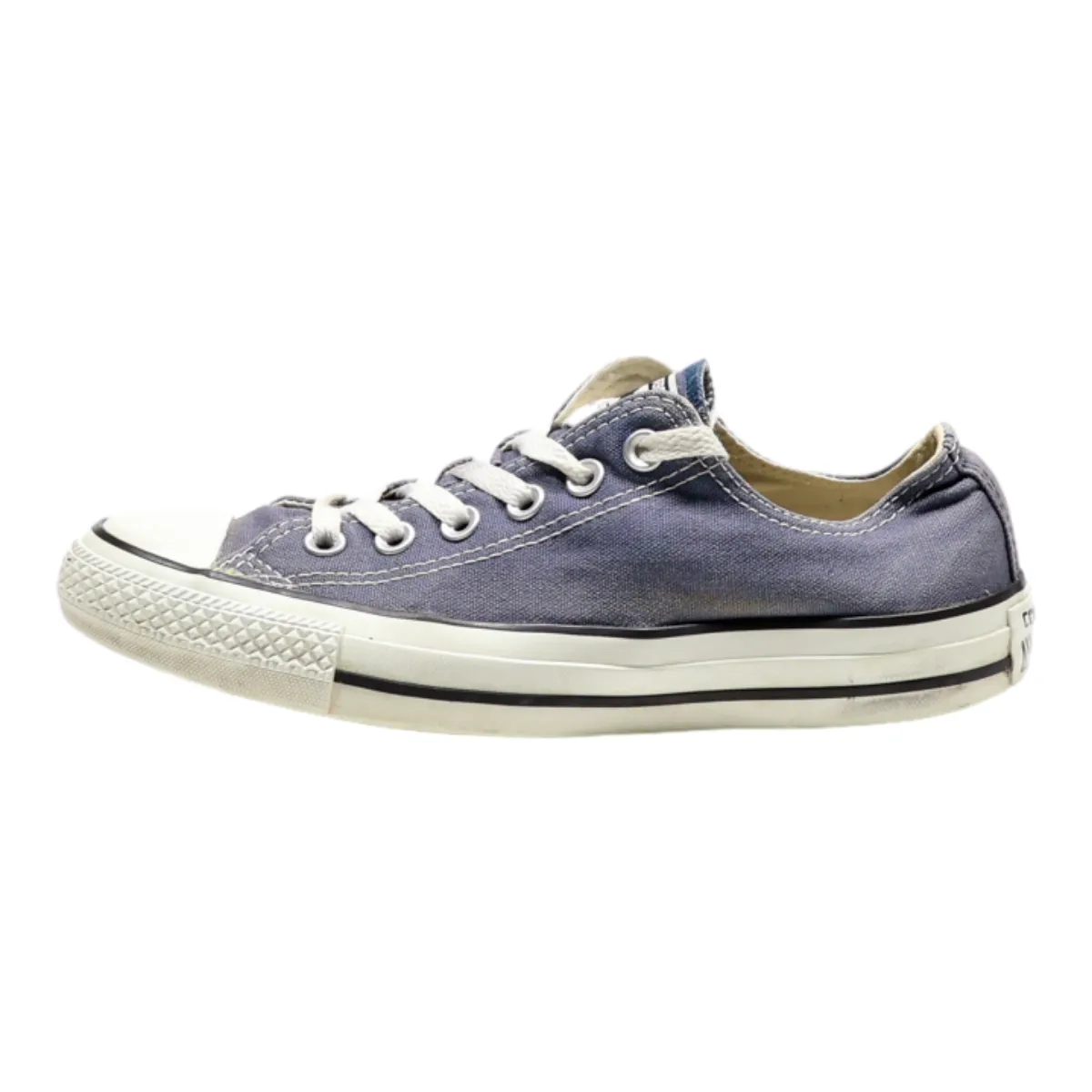 M9697C Low Top Trainers Blue Canvas Womens UK 5.5