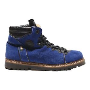 MICHEL JORDI Desert Boots Blue Canvas Womens UK 5
