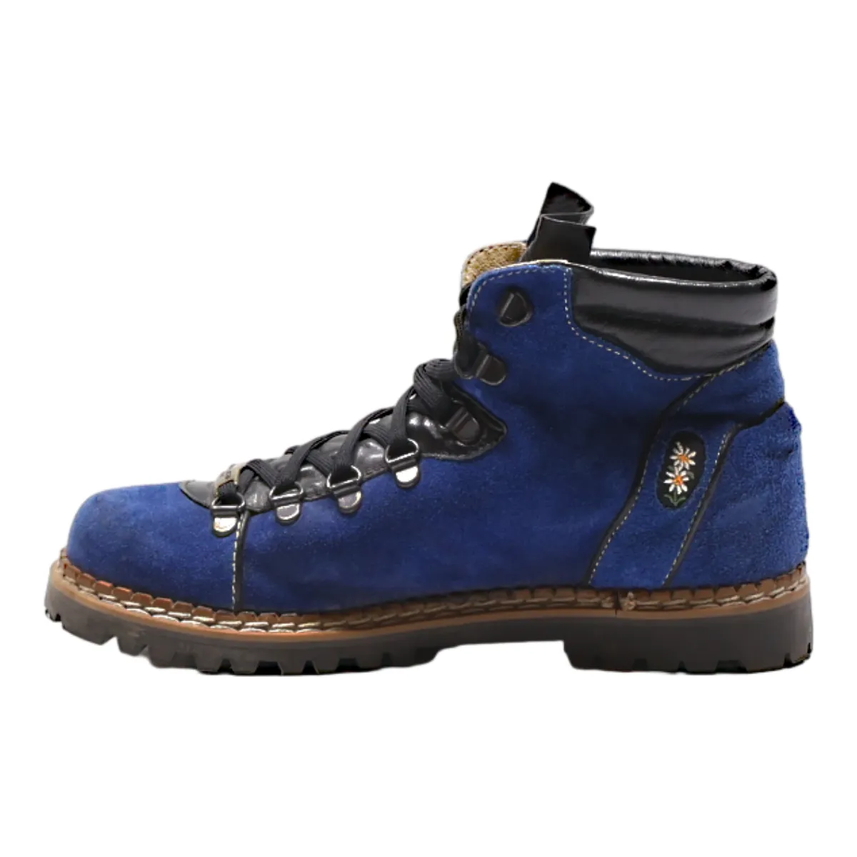 MICHEL JORDI Desert Boots Blue Canvas Womens UK 5