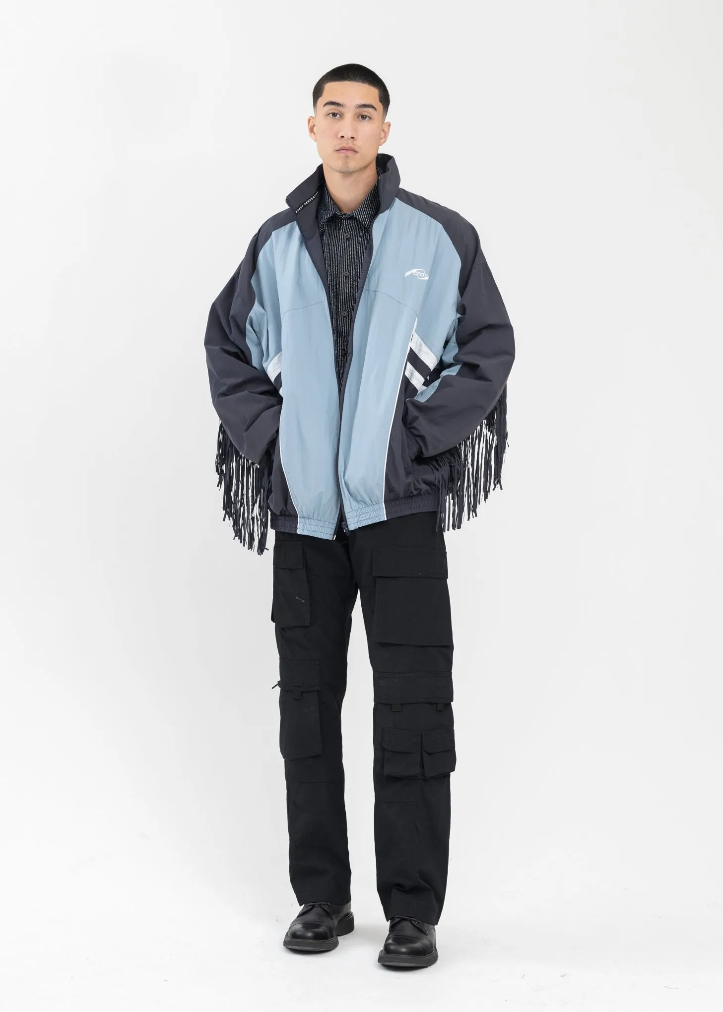 NAVY / BLUE FRINGE TRACK JACKET