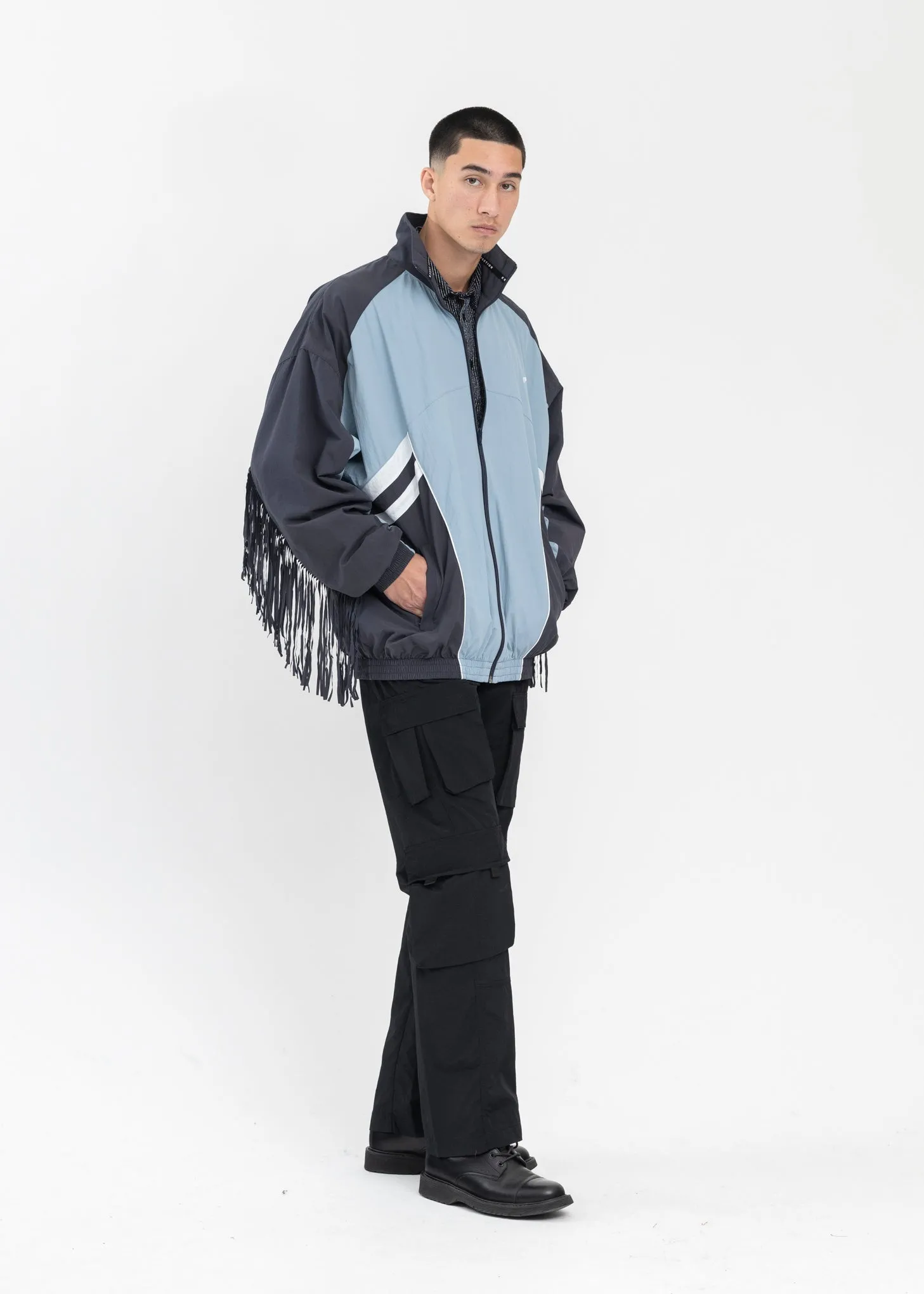 NAVY / BLUE FRINGE TRACK JACKET