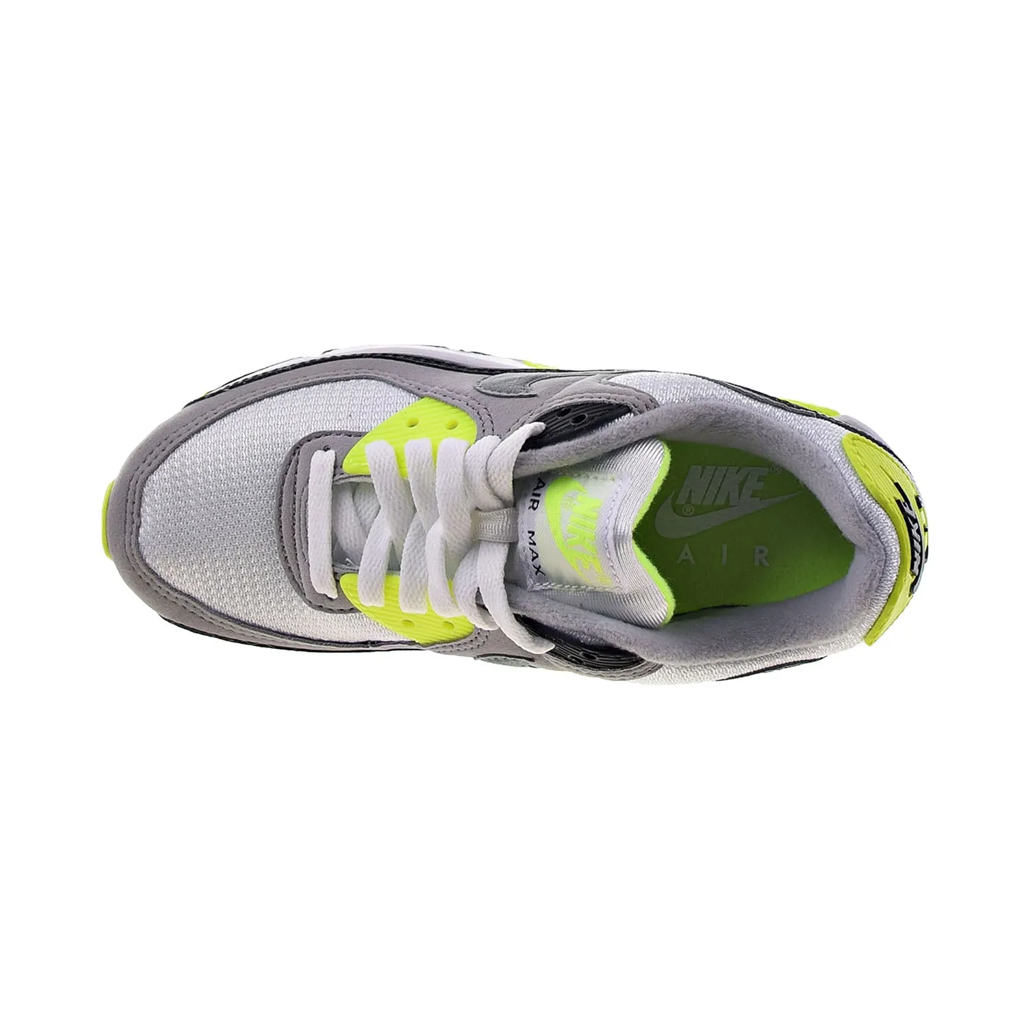 Nike Air Max 90 Women's Shoes White-Grey-Volt