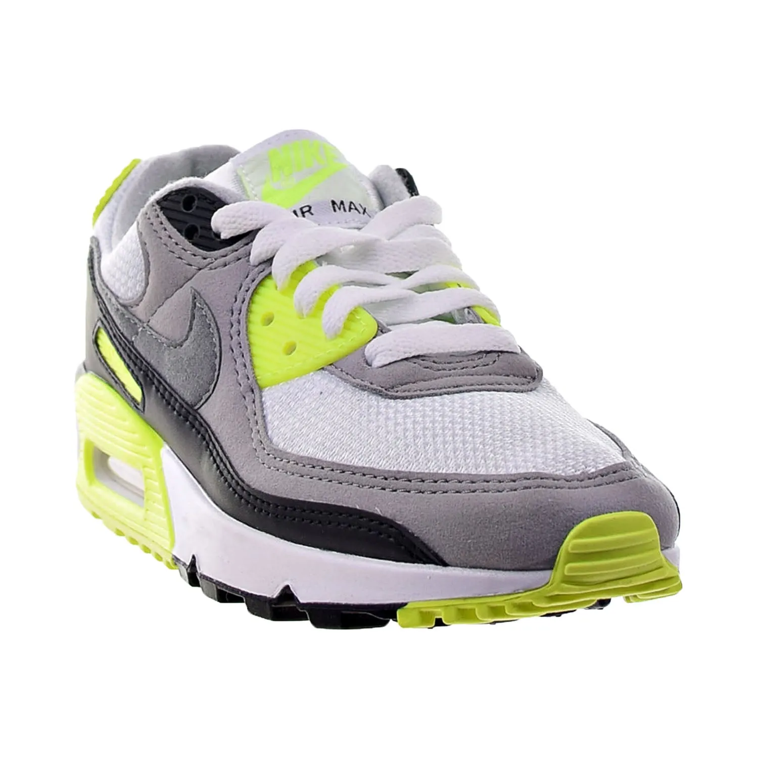 Nike Air Max 90 Women's Shoes White-Grey-Volt