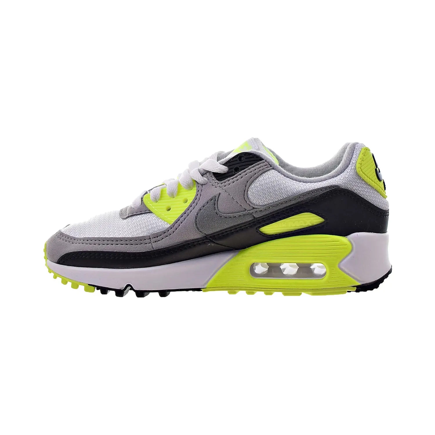 Nike Air Max 90 Women's Shoes White-Grey-Volt