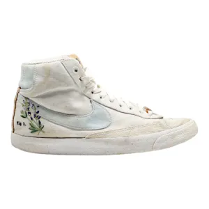 NIKE Blazer Mid 77 High Top Trainers White Canvas Womens UK 6