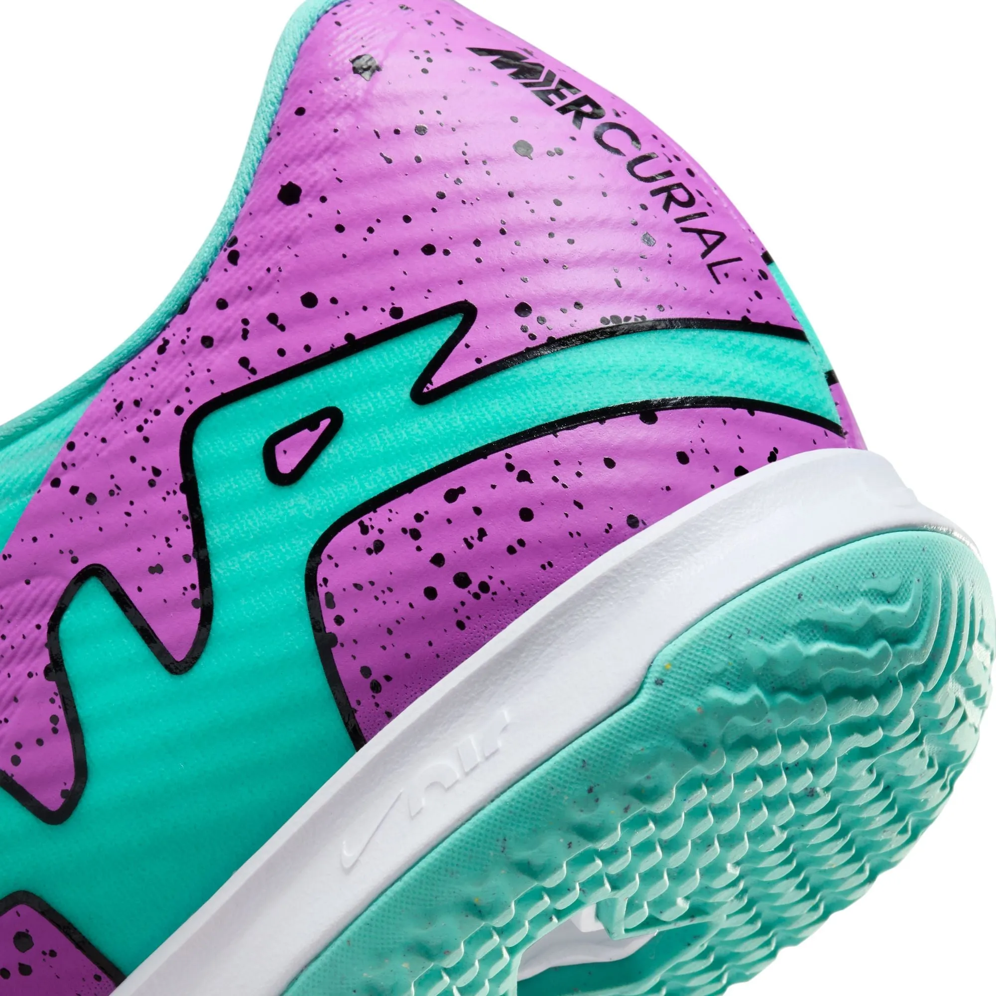 Nike Zoom Mercurial Vapor 15 Academy IC Indoor Soccer Shoes - Hyper Turquoise/Fuchsia Dream/Black/White