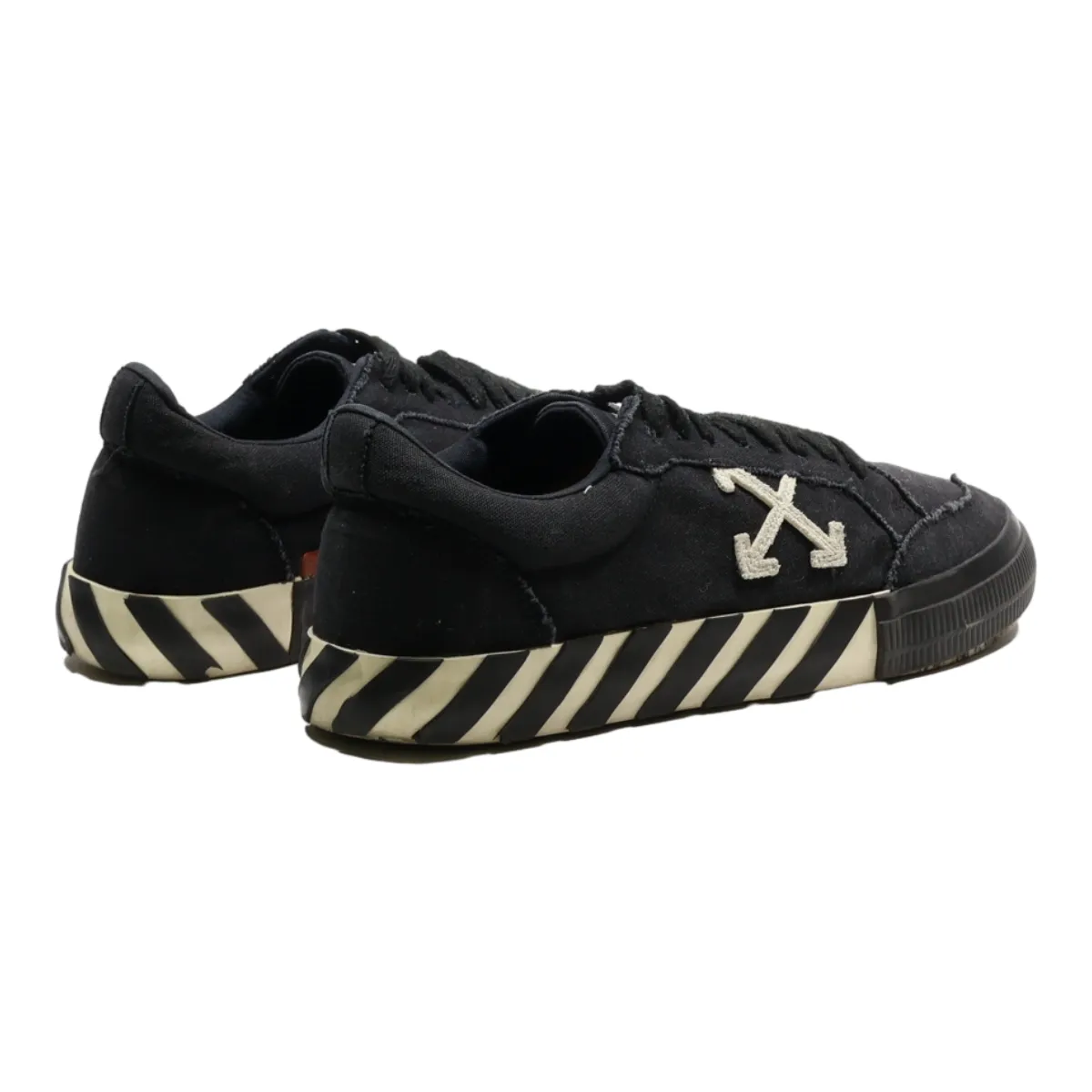 OFF-WHITE Sneaker Trainers Black Canvas Mens UK 11