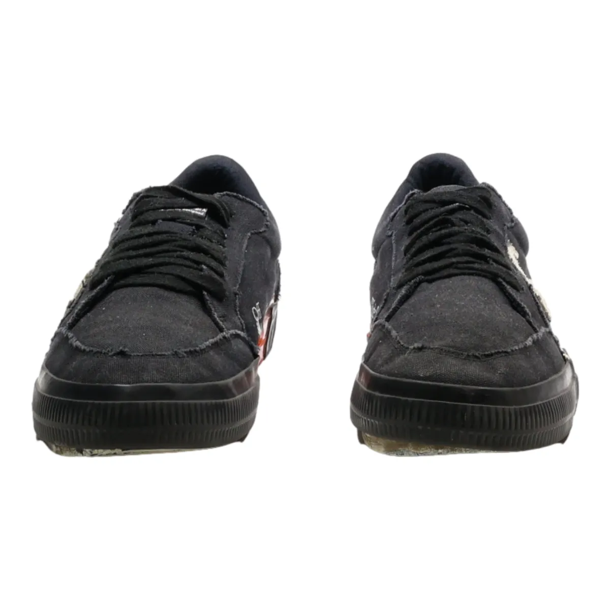 OFF-WHITE Sneaker Trainers Black Canvas Mens UK 11