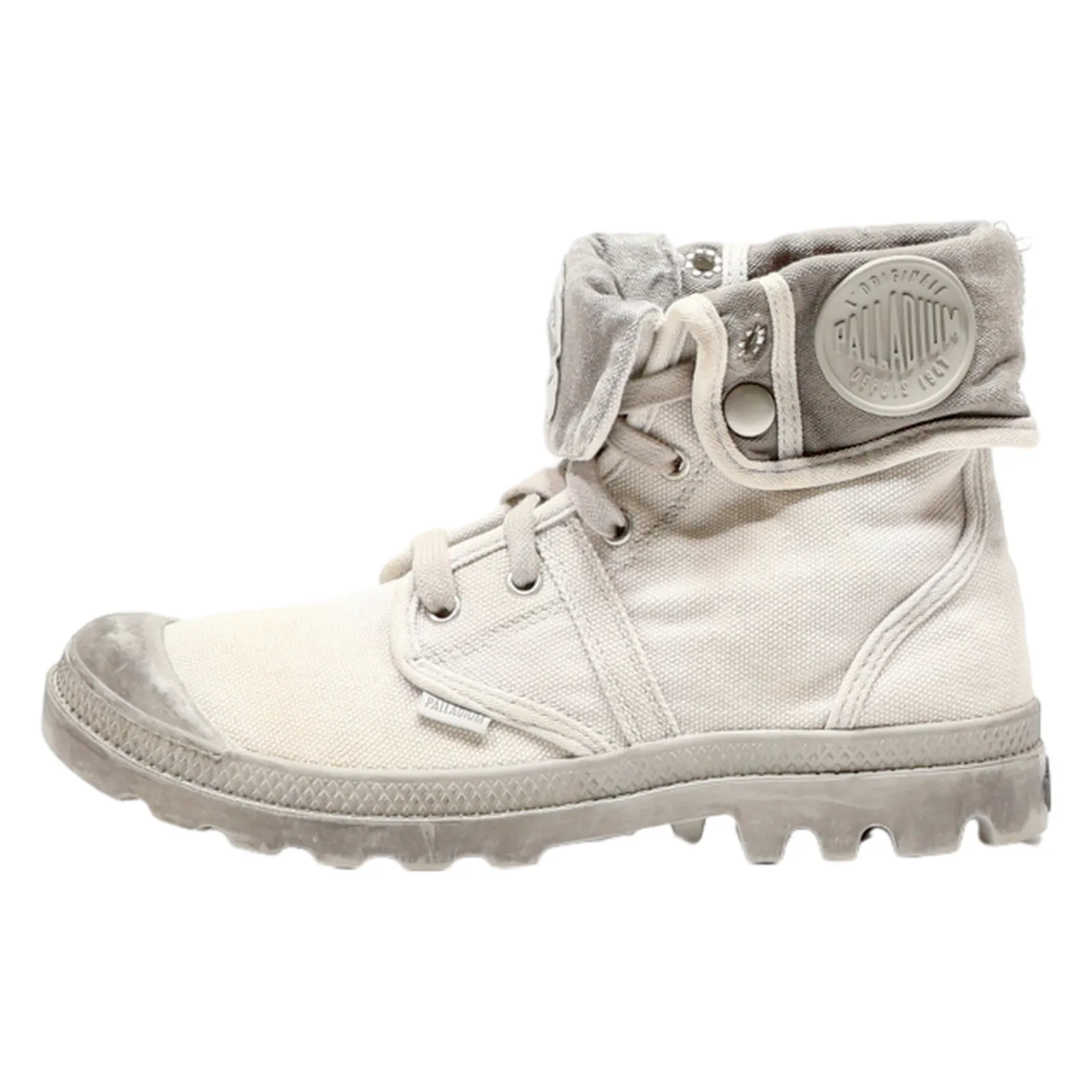 PALLADIUM Ankle Boots Beige Canvas Womens UK 7