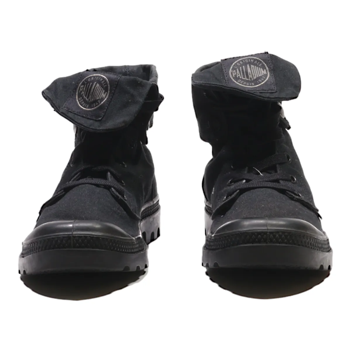 PALLADIUM Ankle Boots Black Canvas Mens UK 6