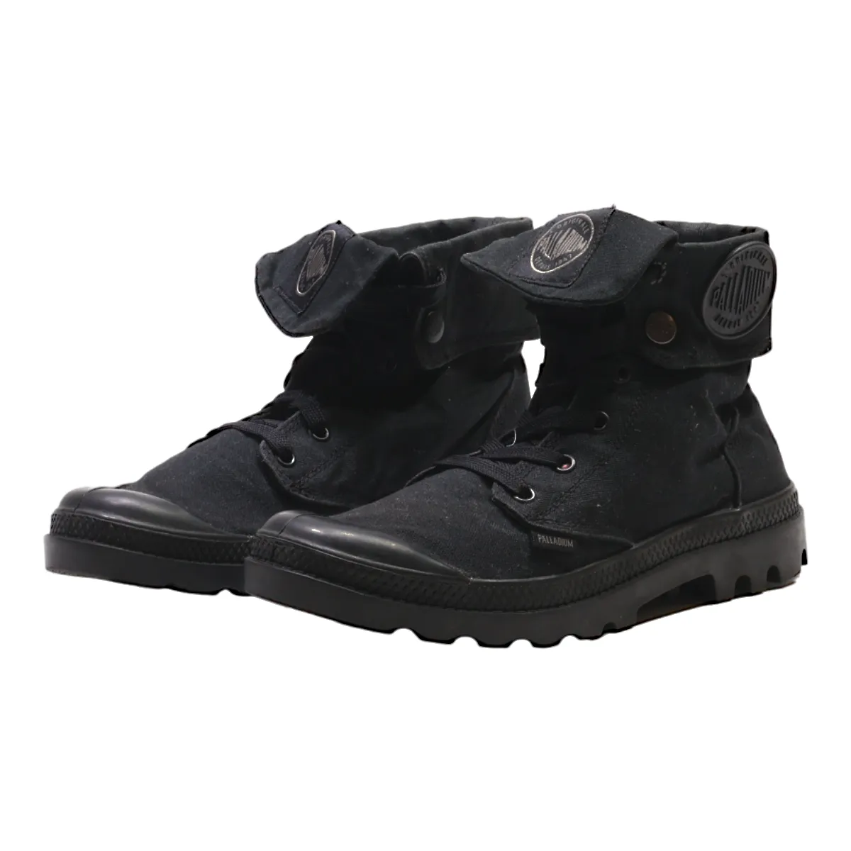 PALLADIUM Ankle Boots Black Canvas Mens UK 6