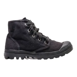 PALLADIUM Ankle Boots Black Canvas Womens UK 5.5