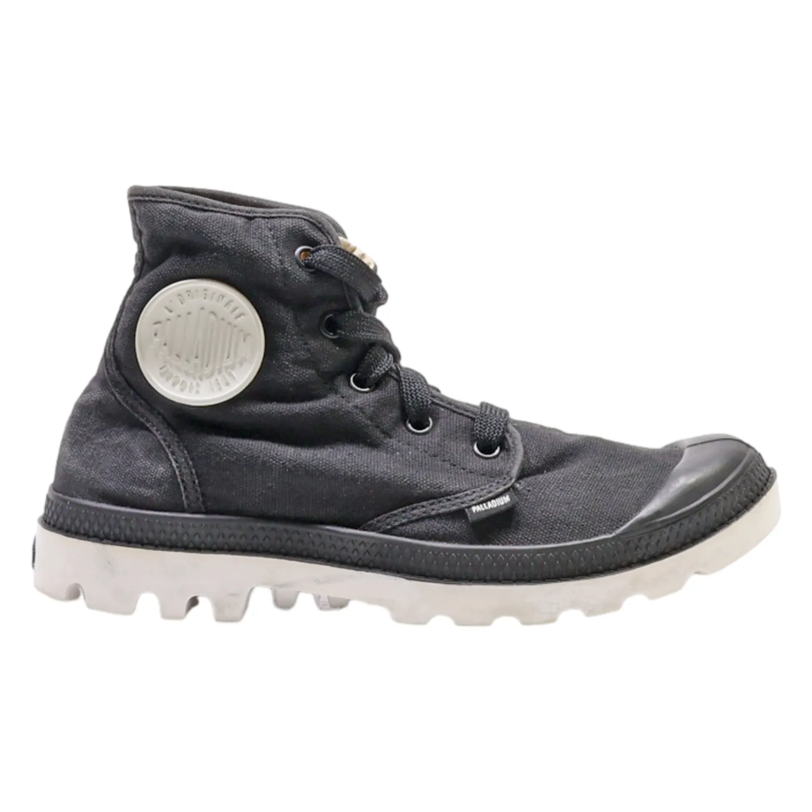 PALLADIUM Ankle Boots Black Canvas Womens UK 5