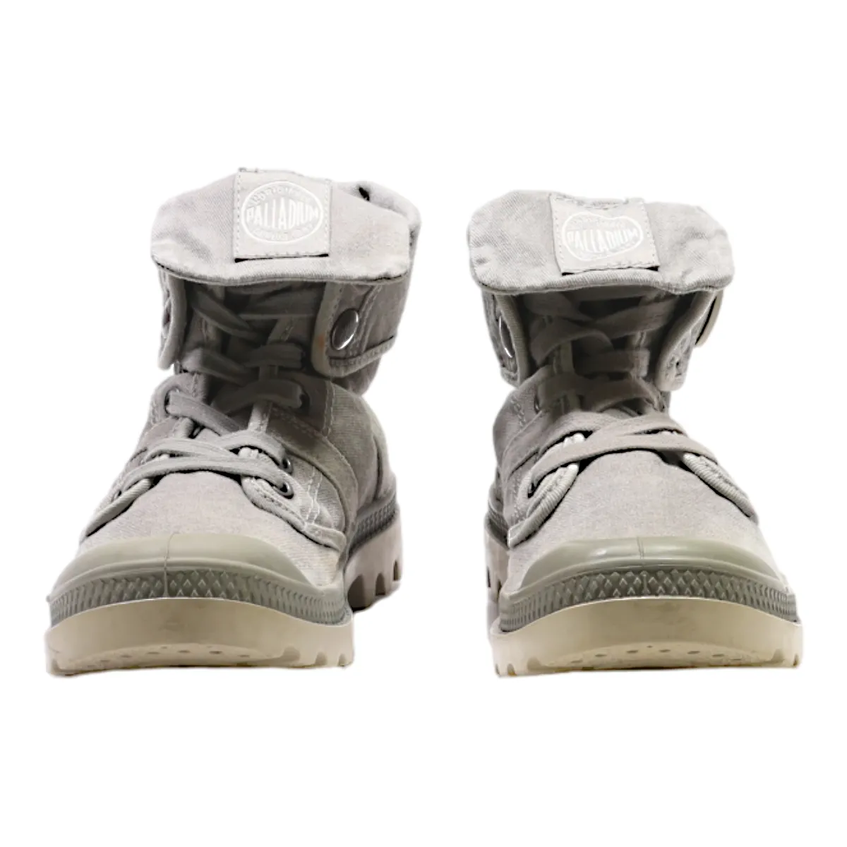 PALLADIUM Ankle Boots Grey Canvas Womens UK 3