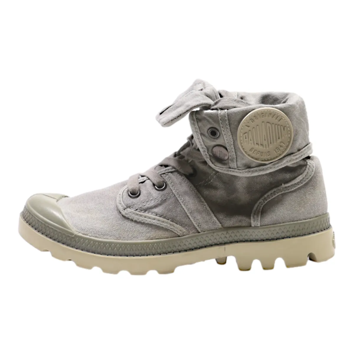 PALLADIUM Ankle Boots Grey Canvas Womens UK 3