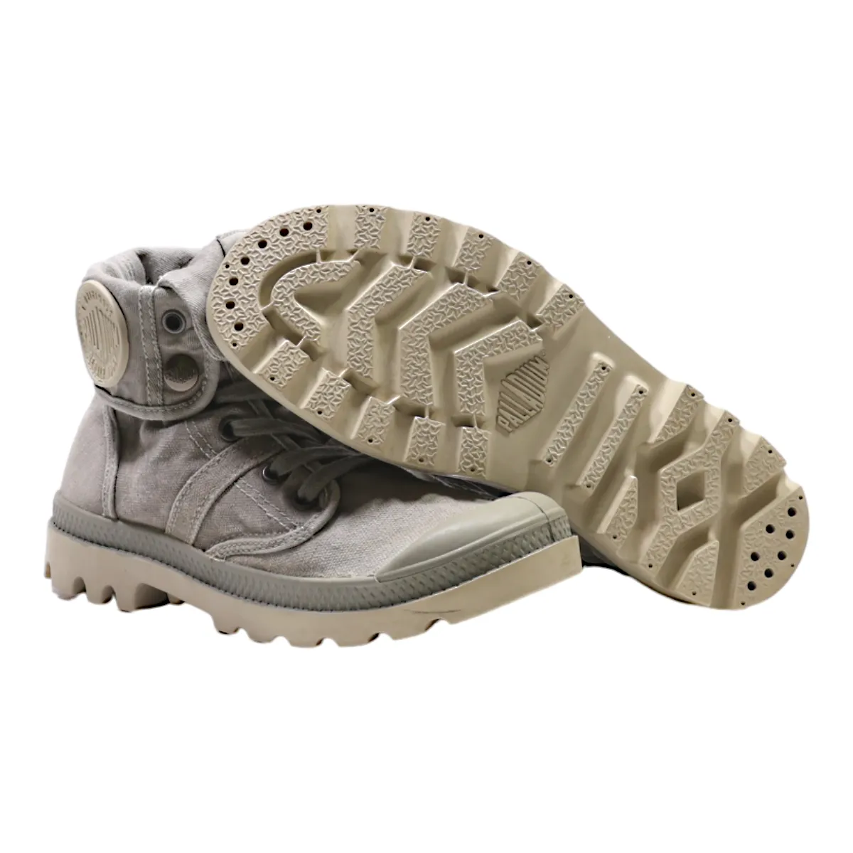 PALLADIUM Ankle Boots Grey Canvas Womens UK 3