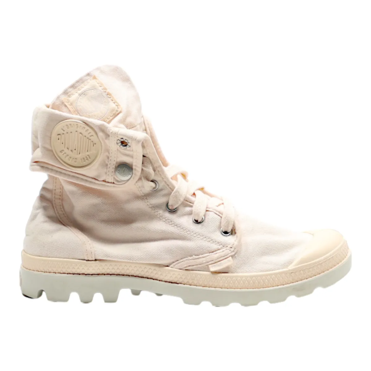 PALLADIUM High Top Trainers Pink Canvas Womens UK 7