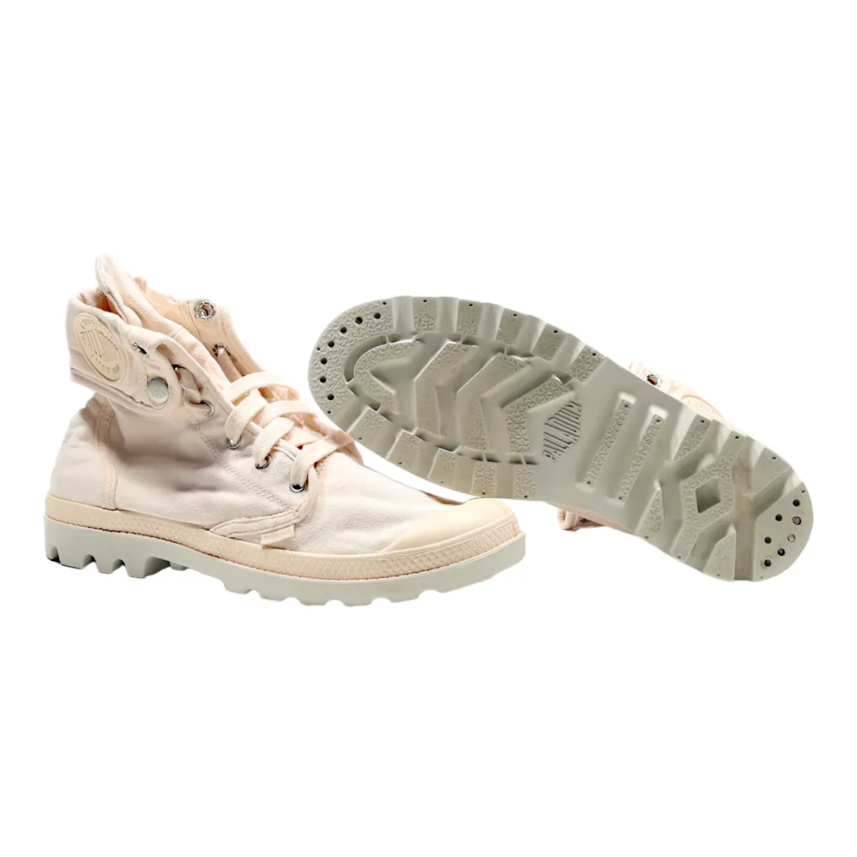 PALLADIUM High Top Trainers Pink Canvas Womens UK 7