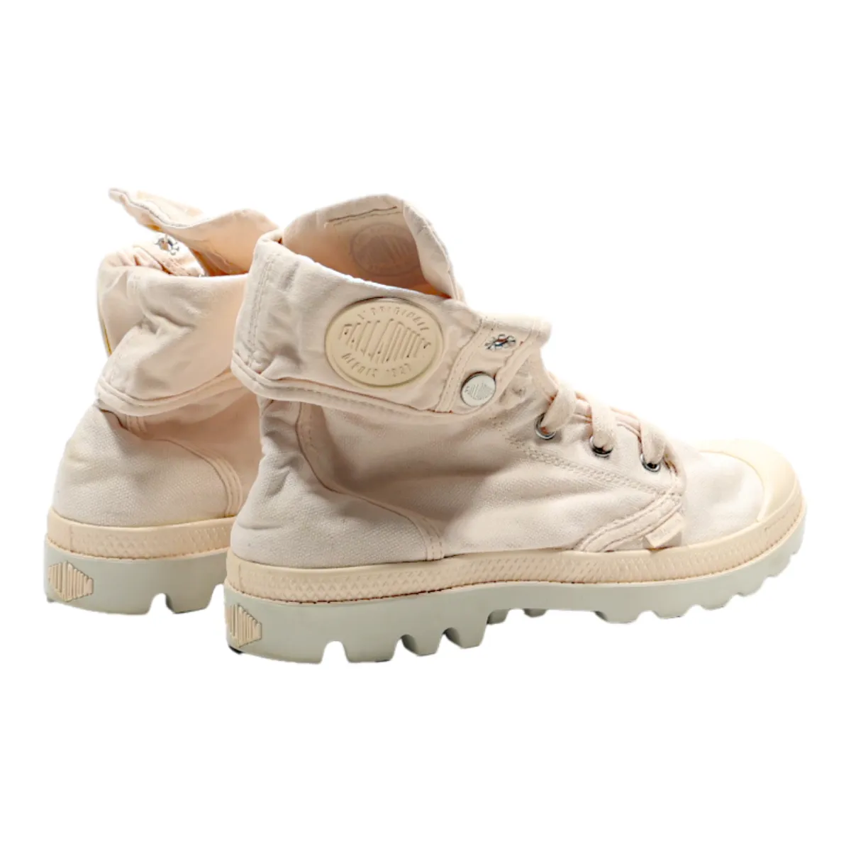 PALLADIUM High Top Trainers Pink Canvas Womens UK 7