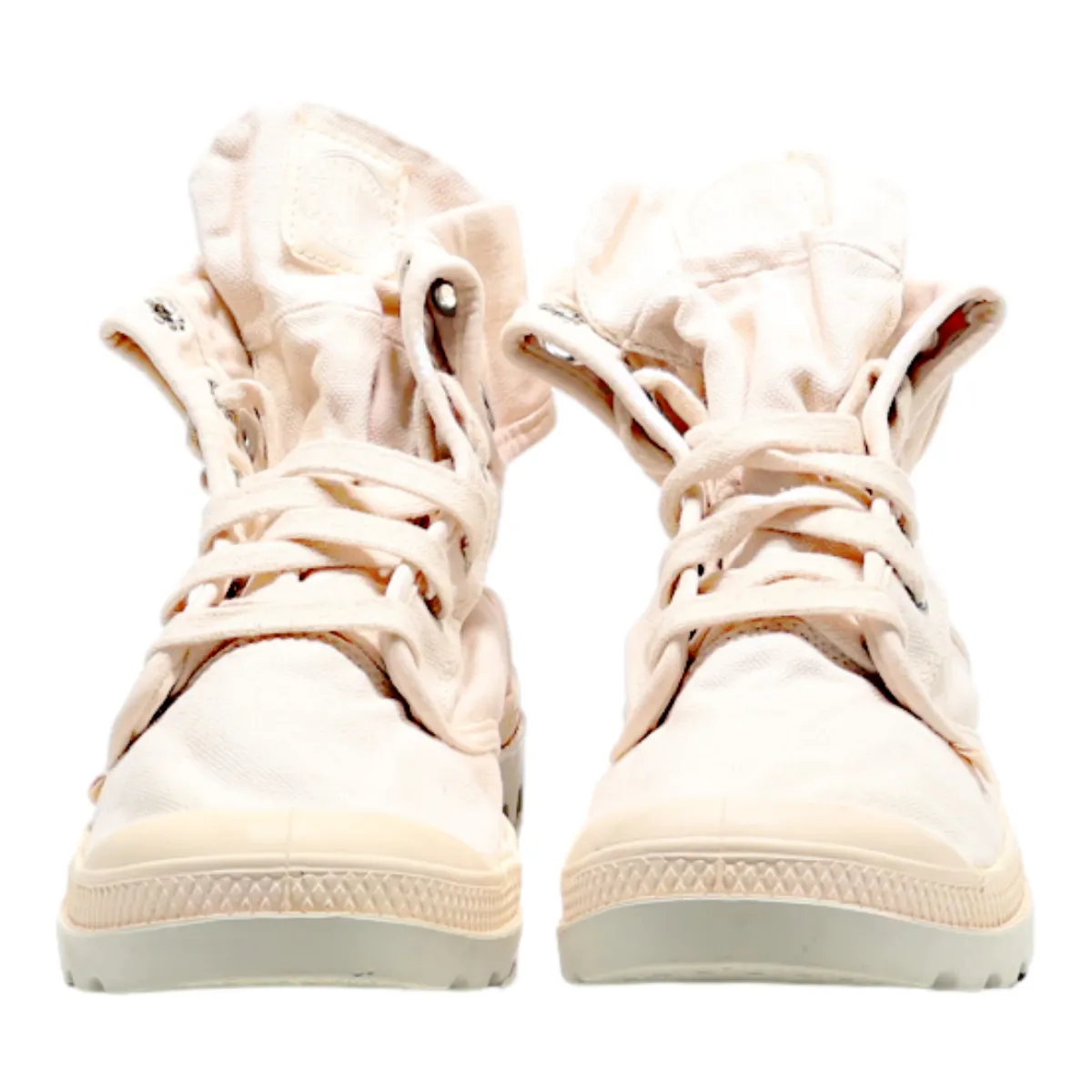 PALLADIUM High Top Trainers Pink Canvas Womens UK 7