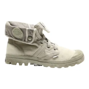 PALLADIUM Lace-Up Boots Grey Canvas Womens UK 8