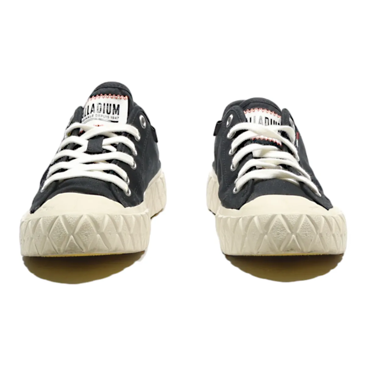PALLADIUM Low Top Trainers Black Canvas Womens UK 5