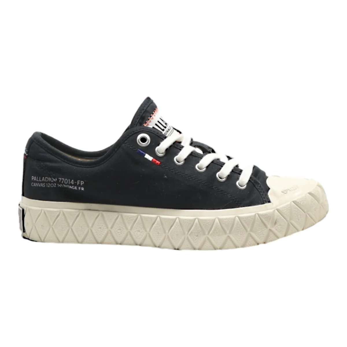 PALLADIUM Low Top Trainers Black Canvas Womens UK 5