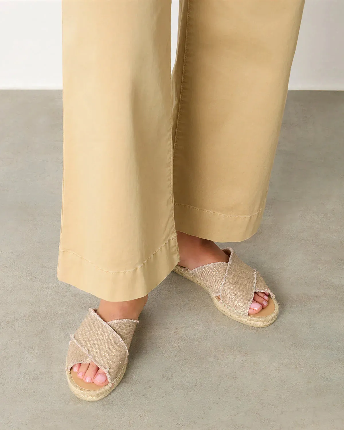 Palmera Rose Gold Sliders