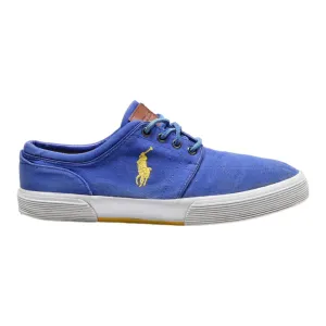 POLO RALPH LAUREN Low Top Trainers Blue Canvas Mens UK 9