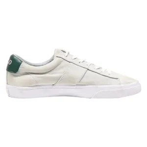 POLO RALPH LAUREN Low Top Trainers Grey Canvas Mens UK 8