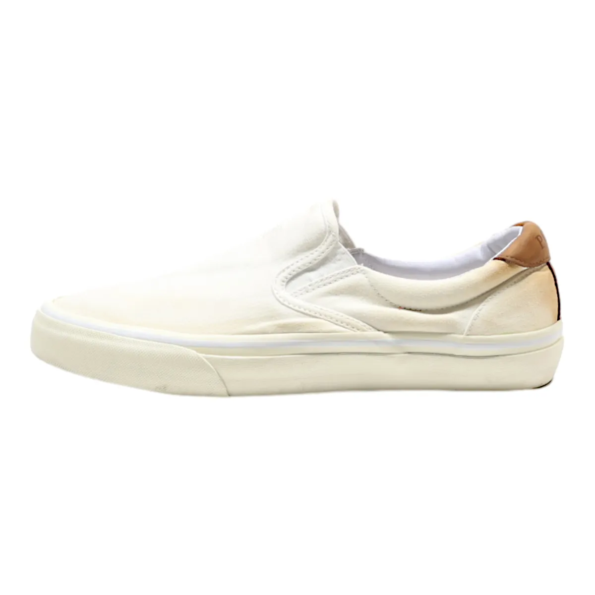 POLO RALPH LAUREN Pump Shoes White Canvas Mens UK 8