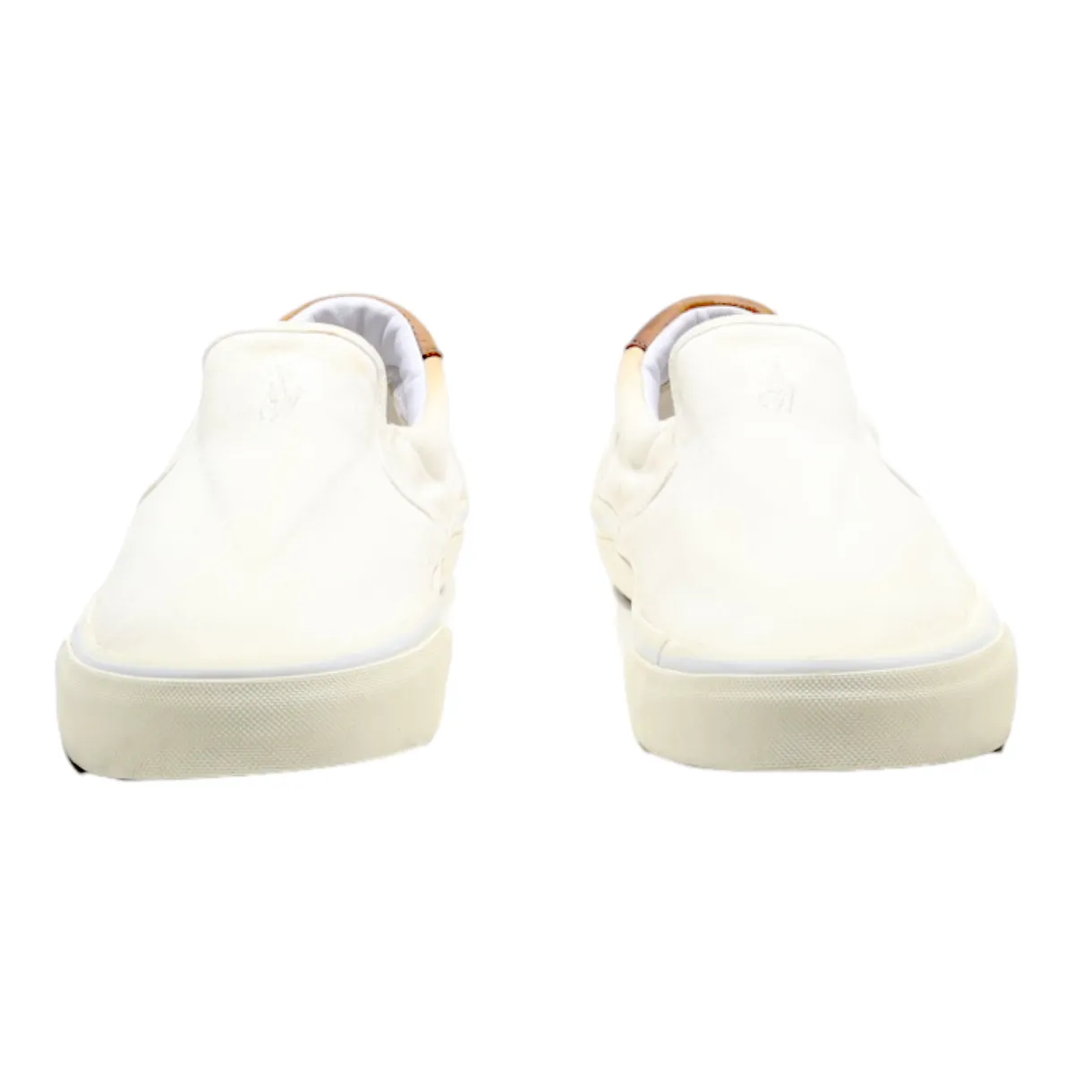 POLO RALPH LAUREN Pump Shoes White Canvas Mens UK 8