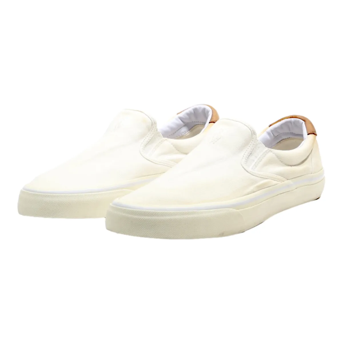 POLO RALPH LAUREN Pump Shoes White Canvas Mens UK 8