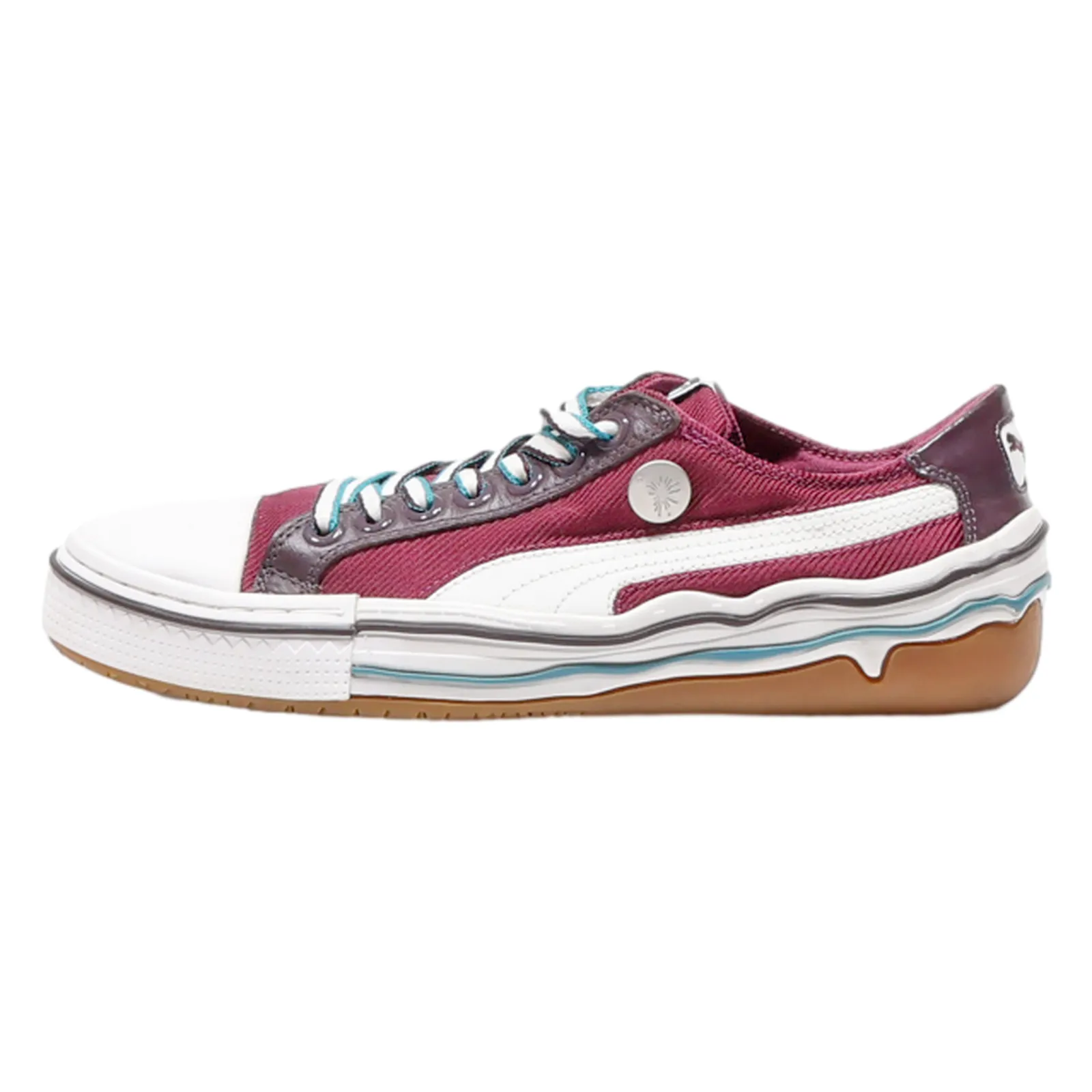 PUMA Mihara Yasuhiro My 41 Low Top Trainers Maroon Canvas Mens UK 6.5