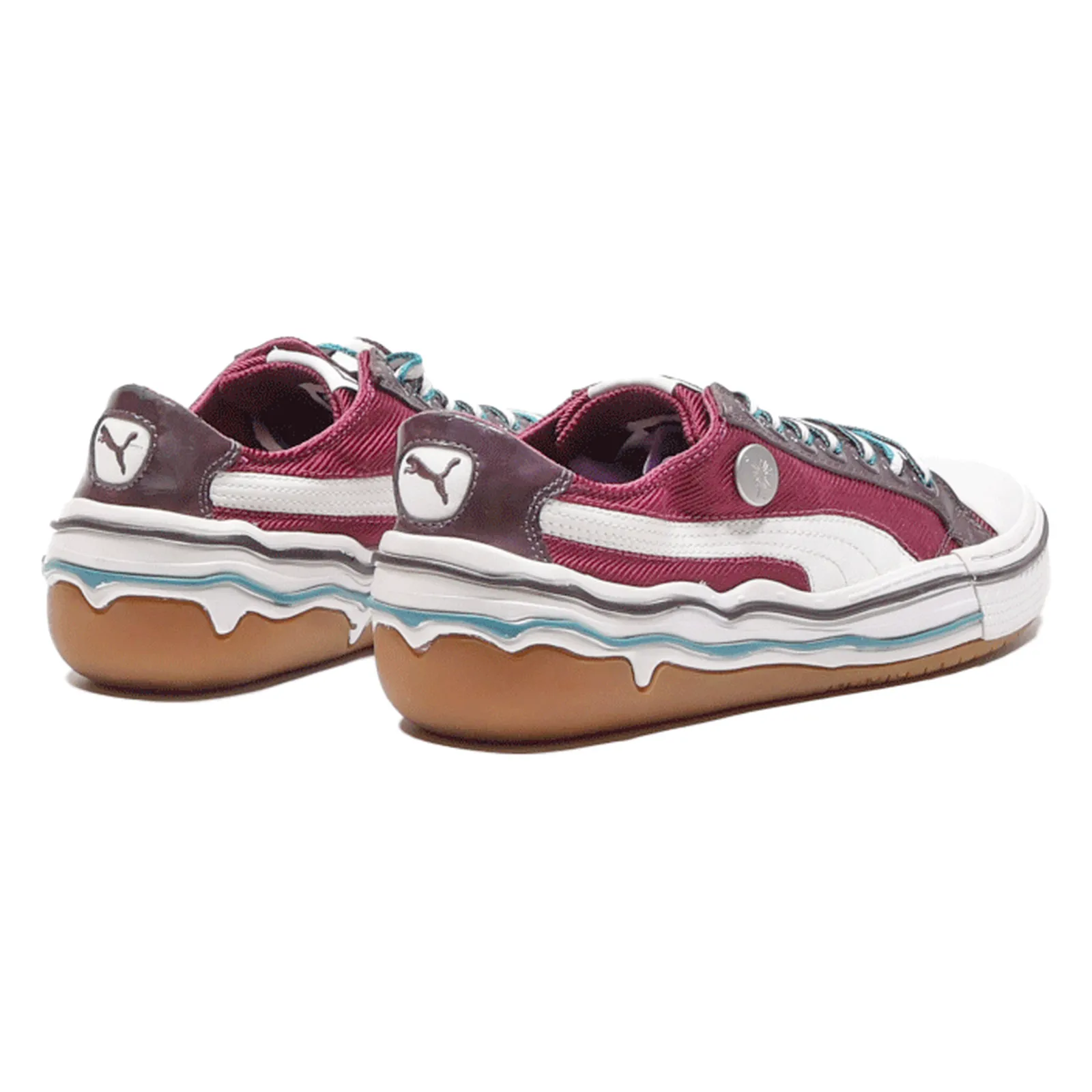 PUMA Mihara Yasuhiro My 41 Low Top Trainers Maroon Canvas Mens UK 6.5