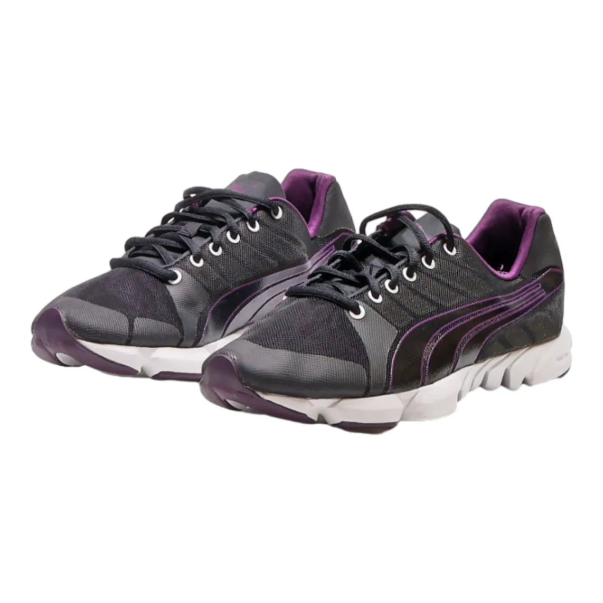 PUMA Sneaker Trainers Black Canvas Womens UK 6
