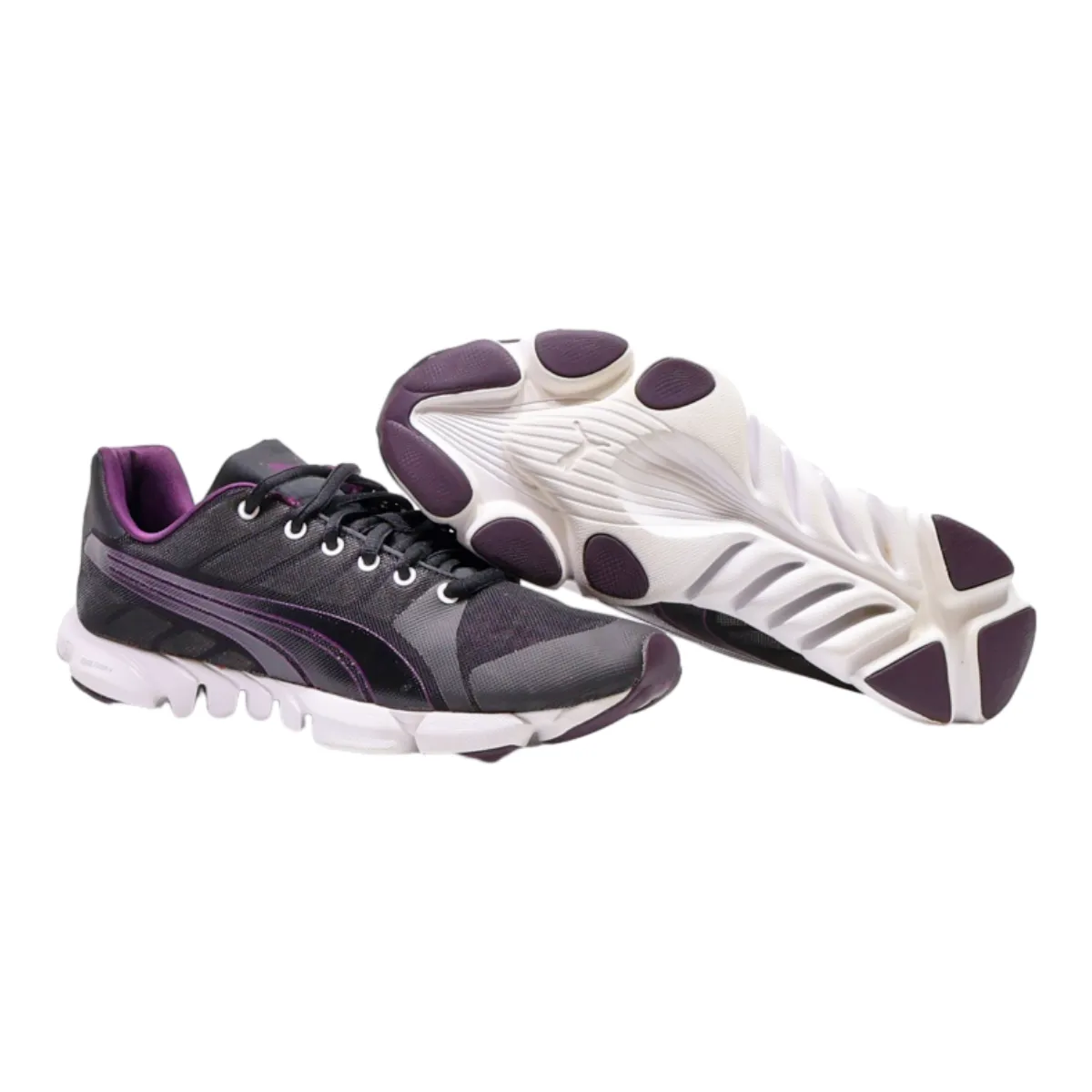 PUMA Sneaker Trainers Black Canvas Womens UK 6