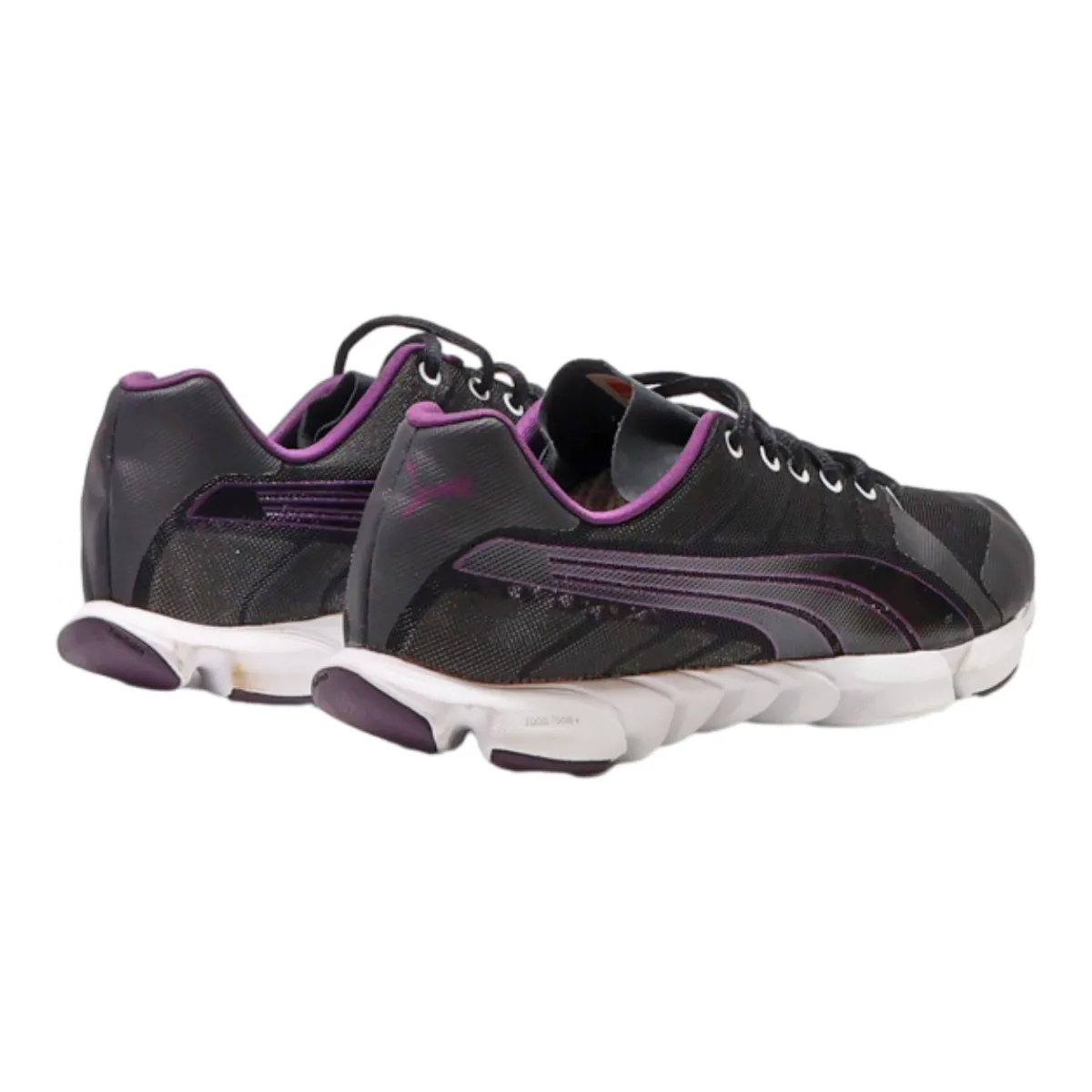 PUMA Sneaker Trainers Black Canvas Womens UK 6