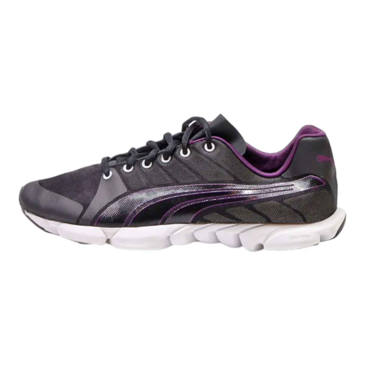 PUMA Sneaker Trainers Black Canvas Womens UK 6