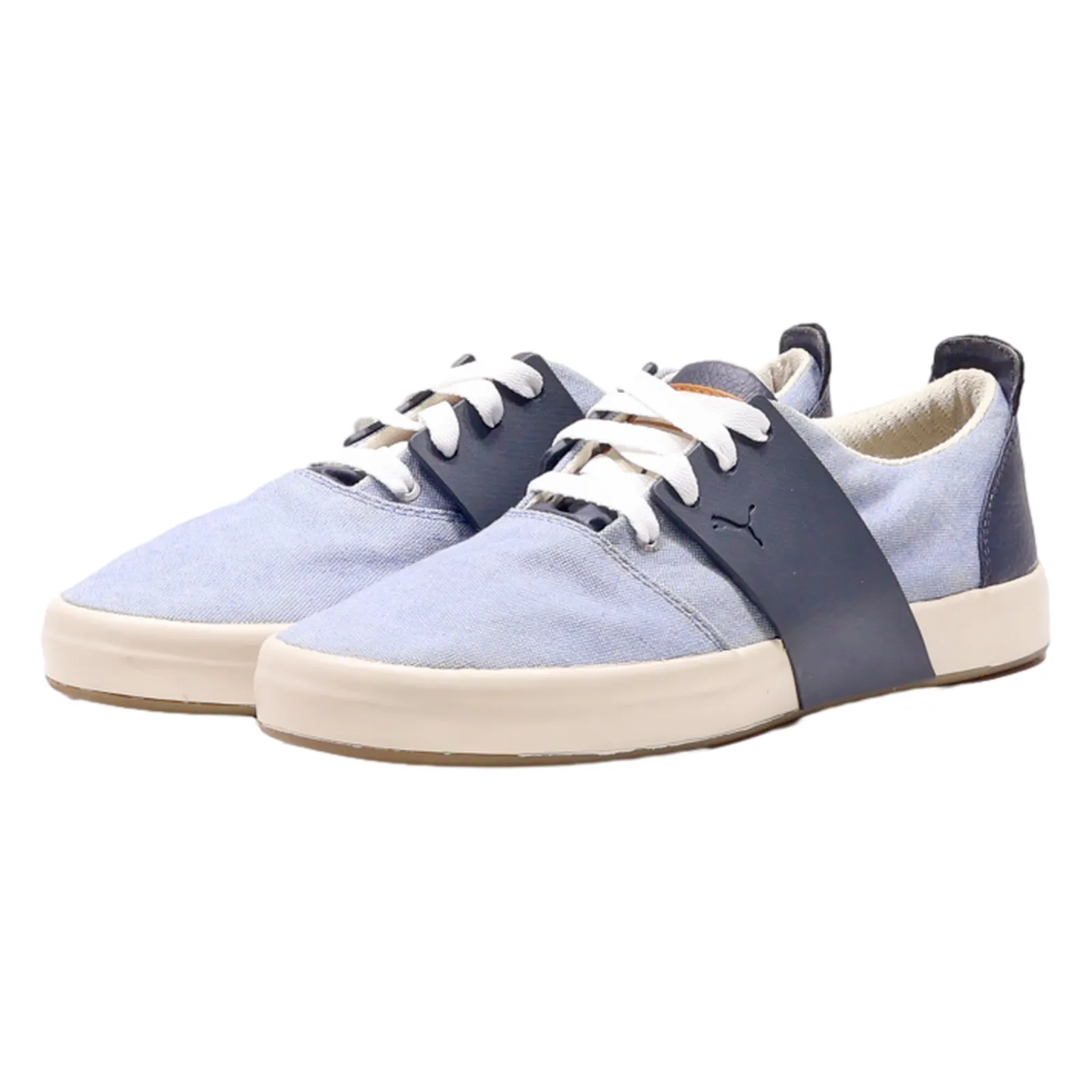 PUMA Sneaker Trainers Blue Canvas Womens UK 6