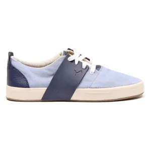 PUMA Sneaker Trainers Blue Canvas Womens UK 6