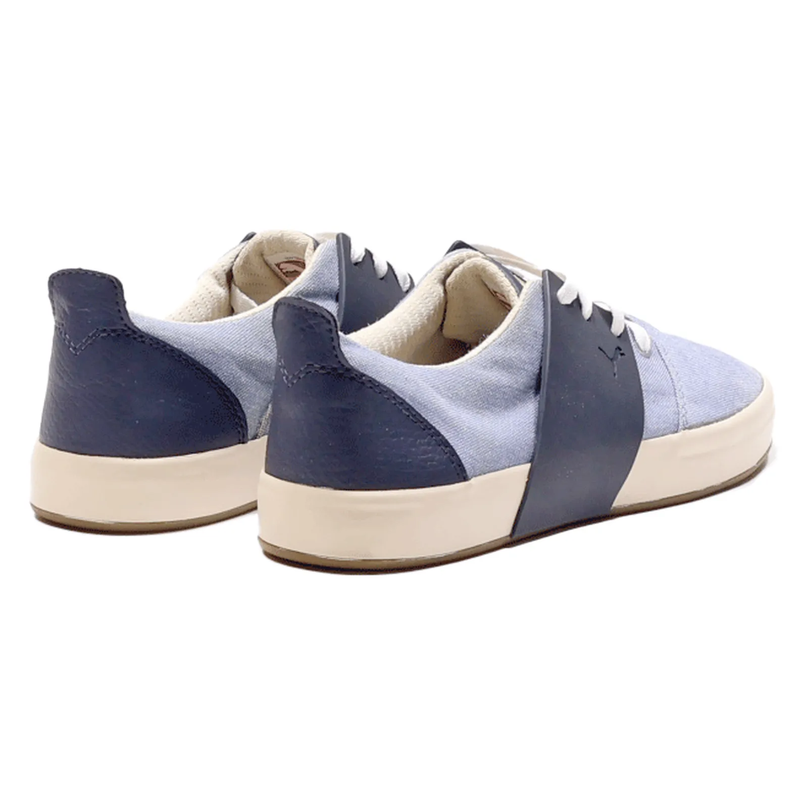 PUMA Sneaker Trainers Blue Canvas Womens UK 6