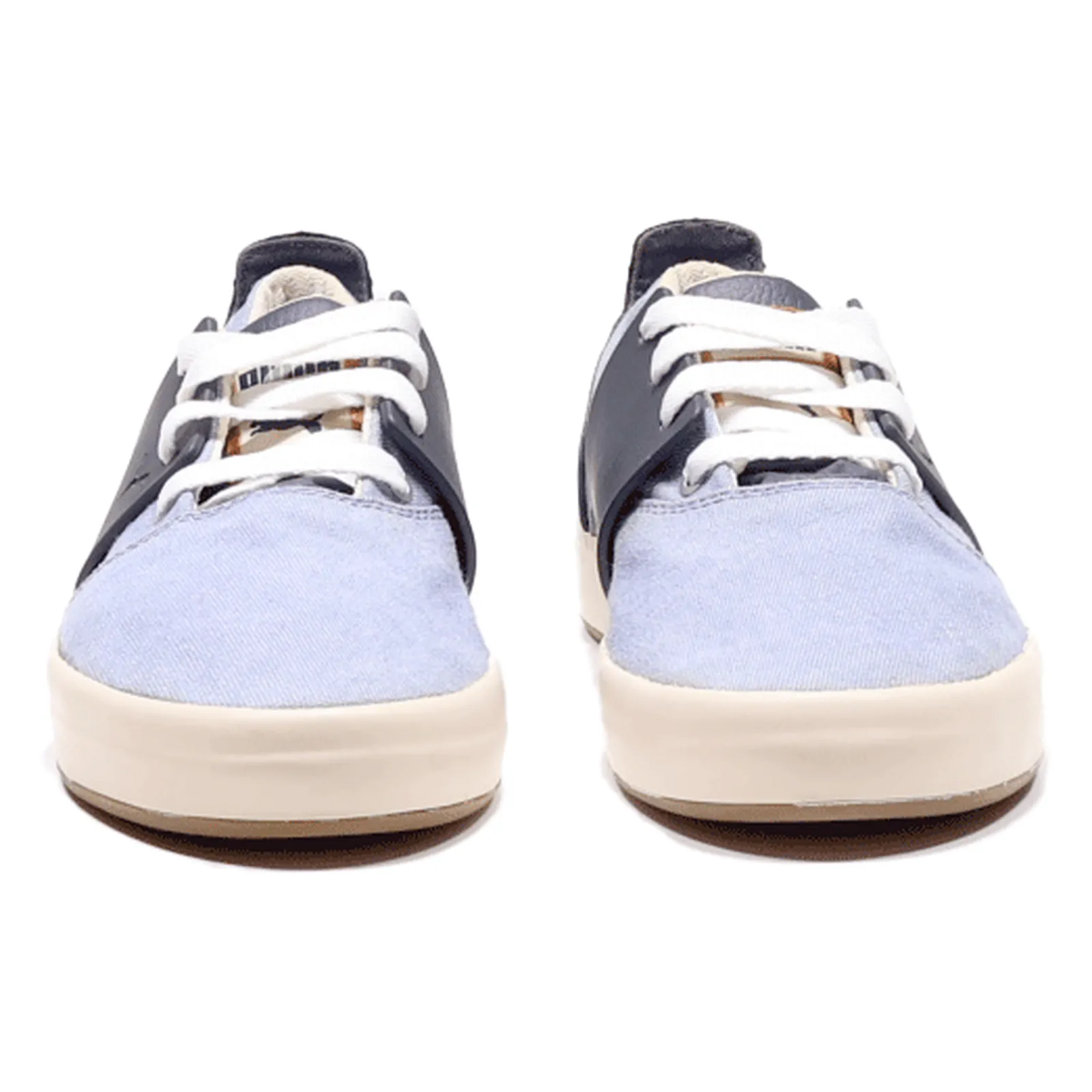 PUMA Sneaker Trainers Blue Canvas Womens UK 6