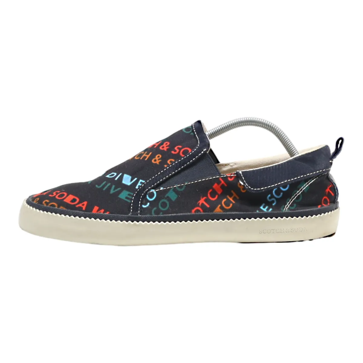 SCOTCH & SODA Pump Shoes Blue Canvas Mens UK 10.5