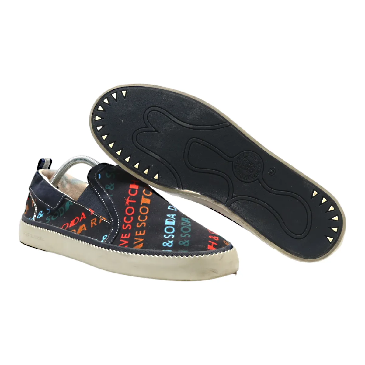 SCOTCH & SODA Pump Shoes Blue Canvas Mens UK 10.5