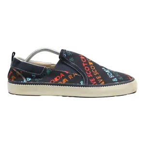 SCOTCH & SODA Pump Shoes Blue Canvas Mens UK 10.5