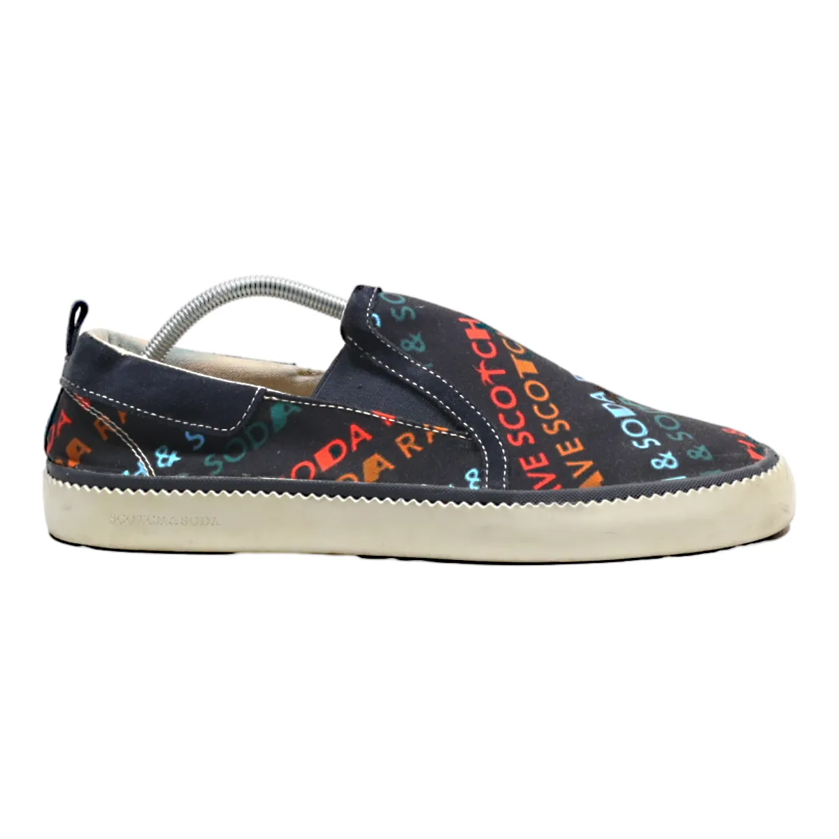 SCOTCH & SODA Pump Shoes Blue Canvas Mens UK 10.5