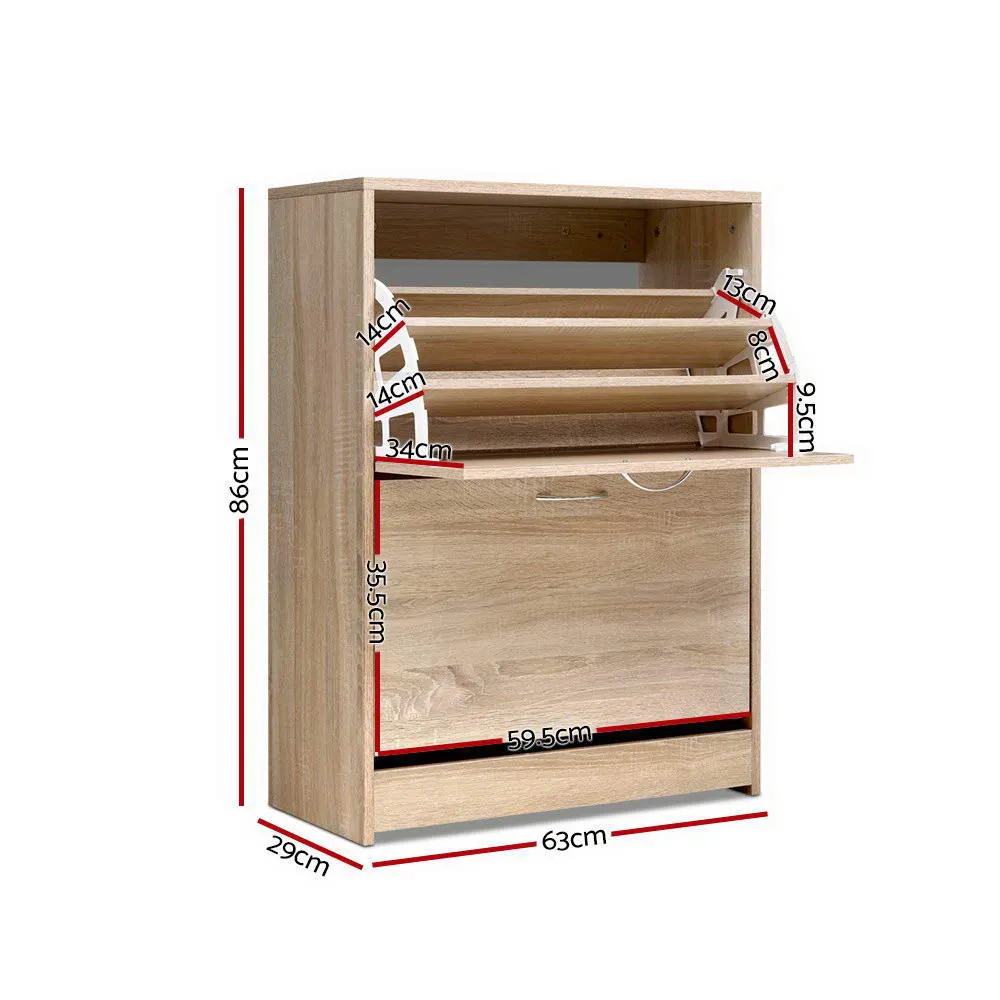 Shoe Cabinet Storage Cupboard 24 Pairs